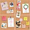 4 Pack Extra Thick 12x12 Inches Cork Board Tiles for Home Office Decor (Brown)
